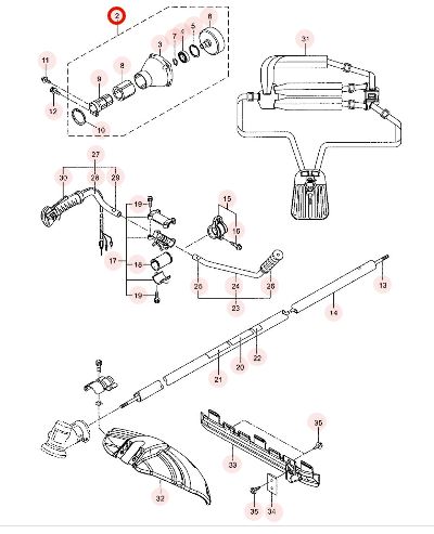 Manette de gaz complète MX36EH