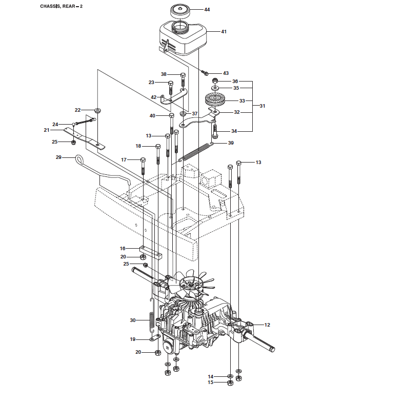 Chassis arrière