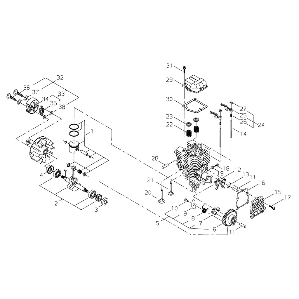 Piston / Vilebrequin / Embrayage