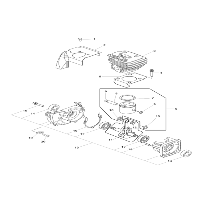 Piston Cylindre / Carter moteur