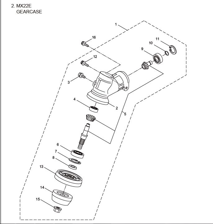 Renvoi d'angle MX22E