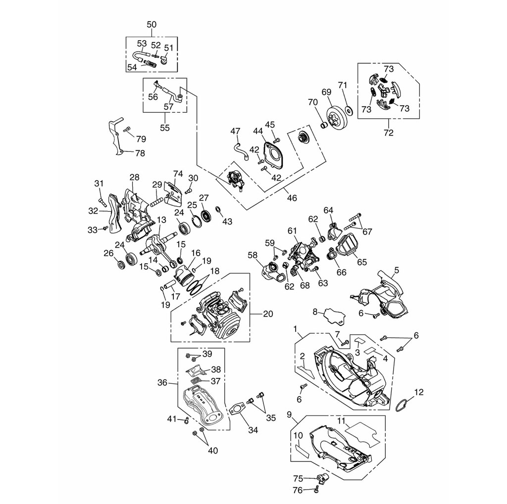 Moteur, Embrayage, Carburation