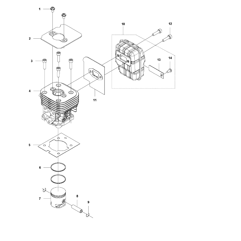 Piston Cylindre / Silencieux
