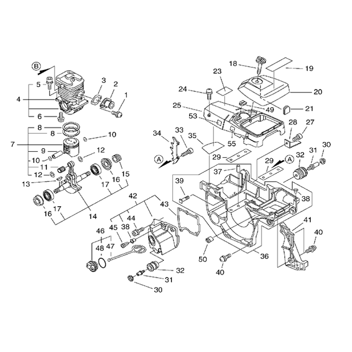 Piston Cylindre / Carter moteur