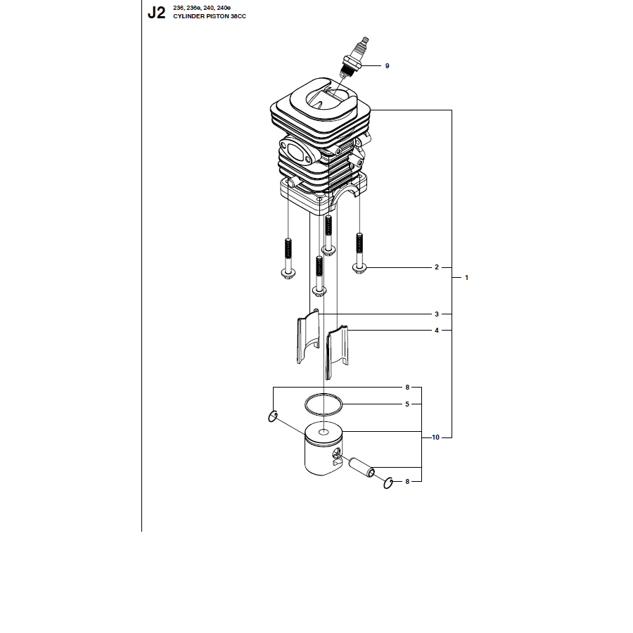 Piston Cylindre 235, 235e