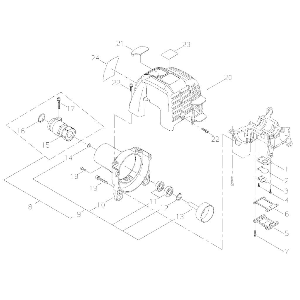 Carter moteur / Carter ventillation