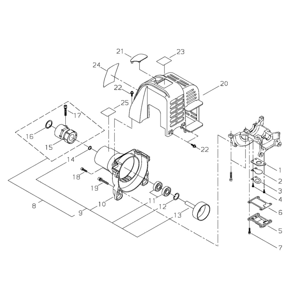 Carter moteur / Carter ventillation	