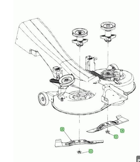 Lame gauche Yard Man RE7125