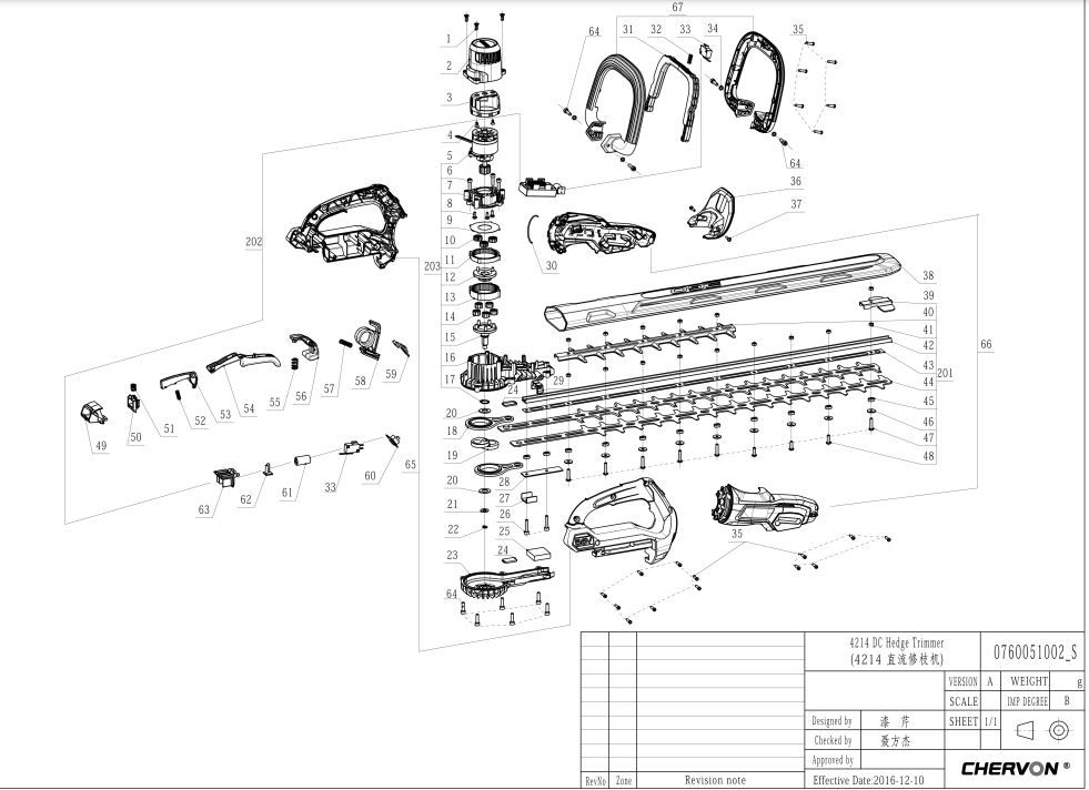 KIT LAME COMPLET HT6500E METAL