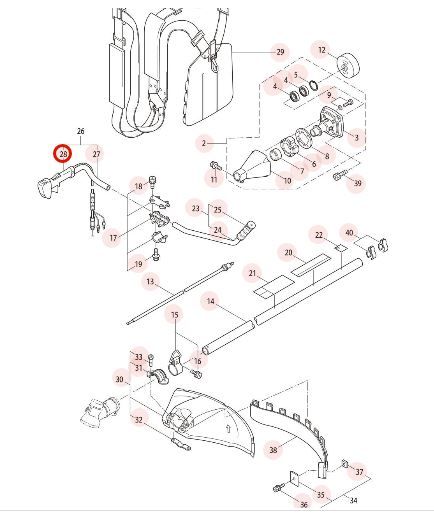 Manette de gaz complète BC5021H-RS
