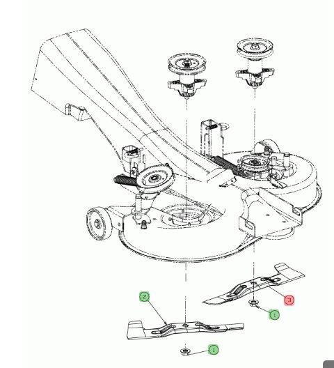 Lame gauche Cub Cadet CC713TE