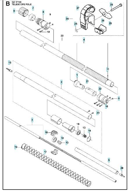 Arbre moteur HUSQVARNA 327PT5S