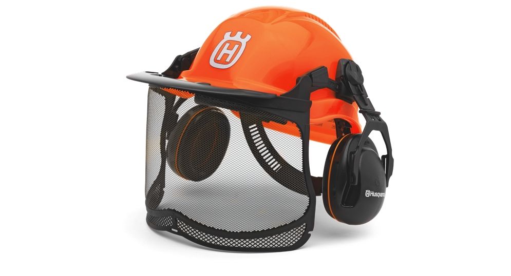 Casque forestier HUSQVARNA Functional orange fluorescent