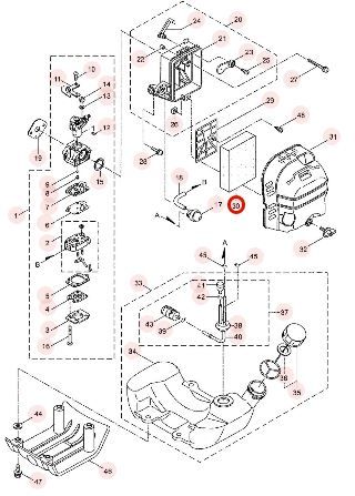Sortie de réservoir complète BC4321H-RS