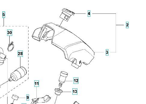 Bouton Husqvarna T435