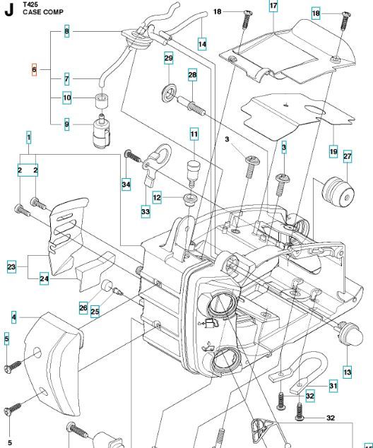 Durite d'essence T425 Husqvarna